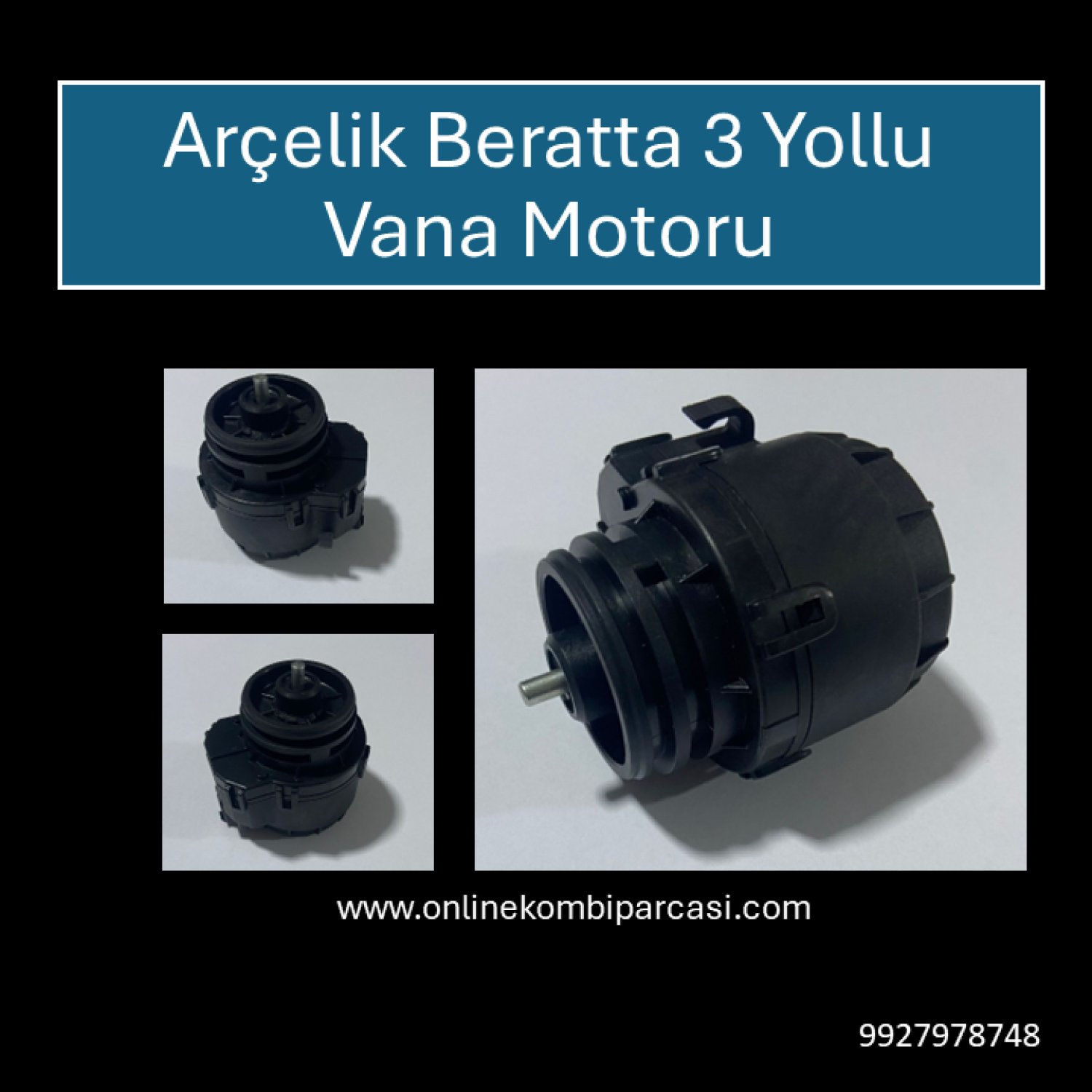 Arçelik Beratta 3 Yollu Vana Motoru TZZC