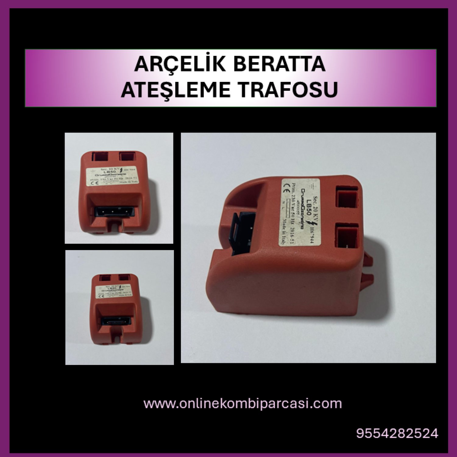 Arçelik Beretta Ateşleme Trafosu P79H